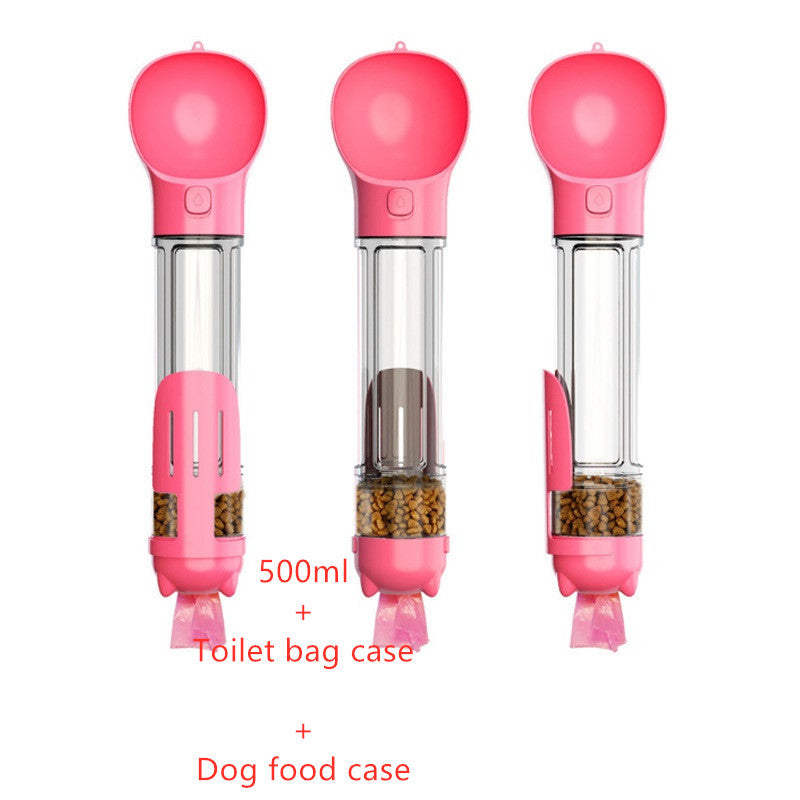3 In 1 Water Bottle, Feeder and Garbage Bag