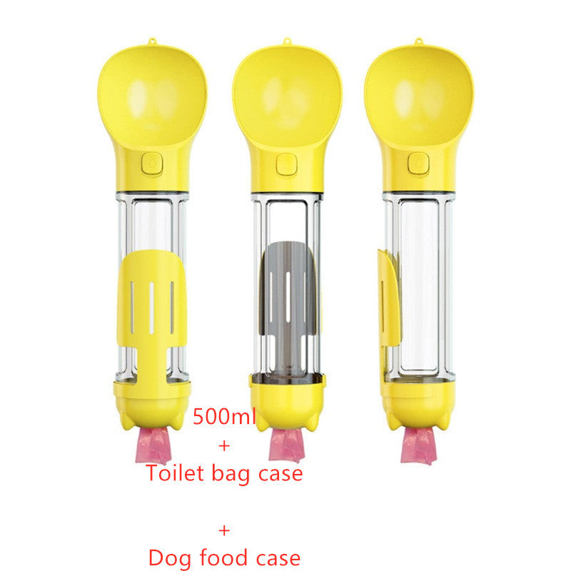 3 In 1 Water Bottle, Feeder and Garbage Bag