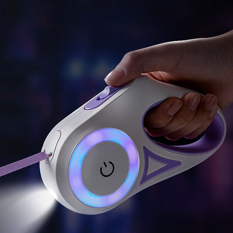 Fantastic LED Retractable Dog Leash & Collar – Night Safety