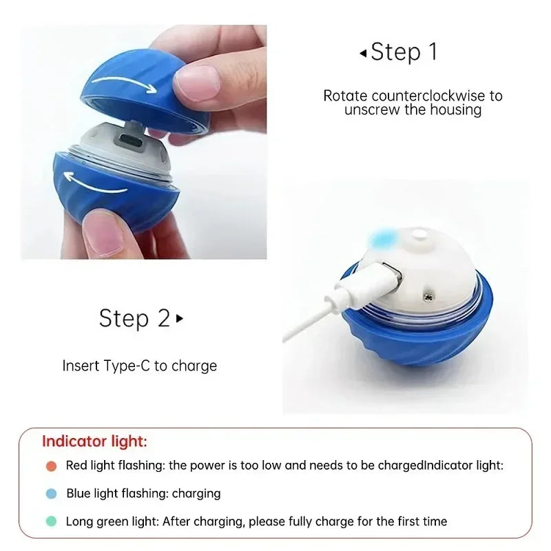 Smart Rechargeable Rolling Ball for Dogs - The Canine Cart