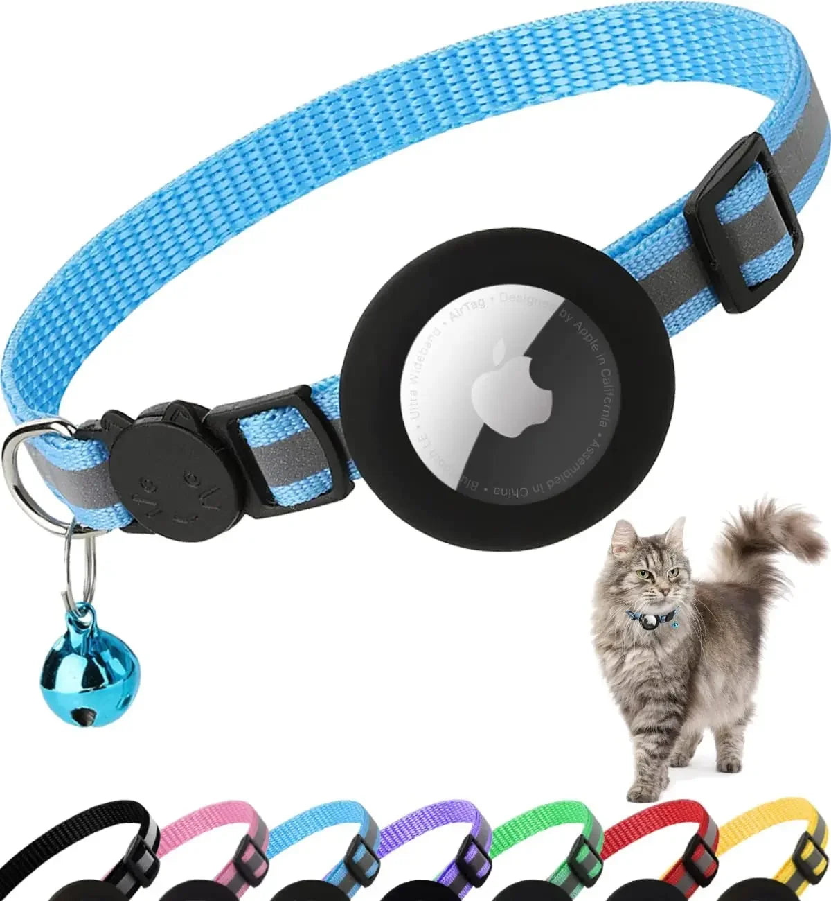 Reflective Dog Collar with Apple AirTag - The Canine Cart