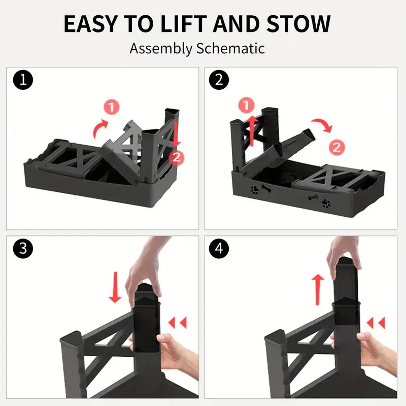 3-in-1 Elevated Slow Feeder Dog Bowl - The Canine Cart
