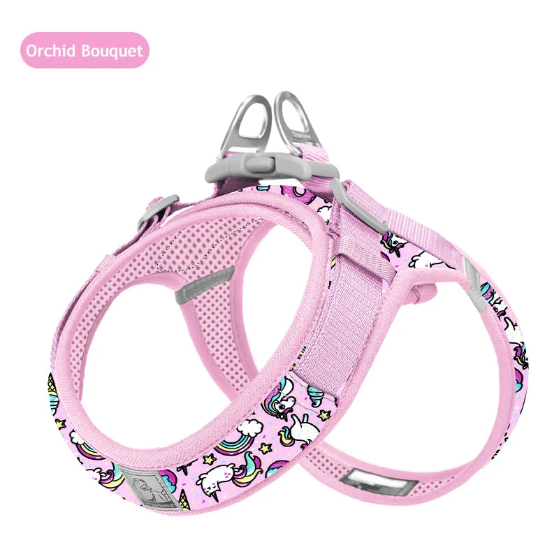 Adjustable Floral Dog Harness - The Canine Cart