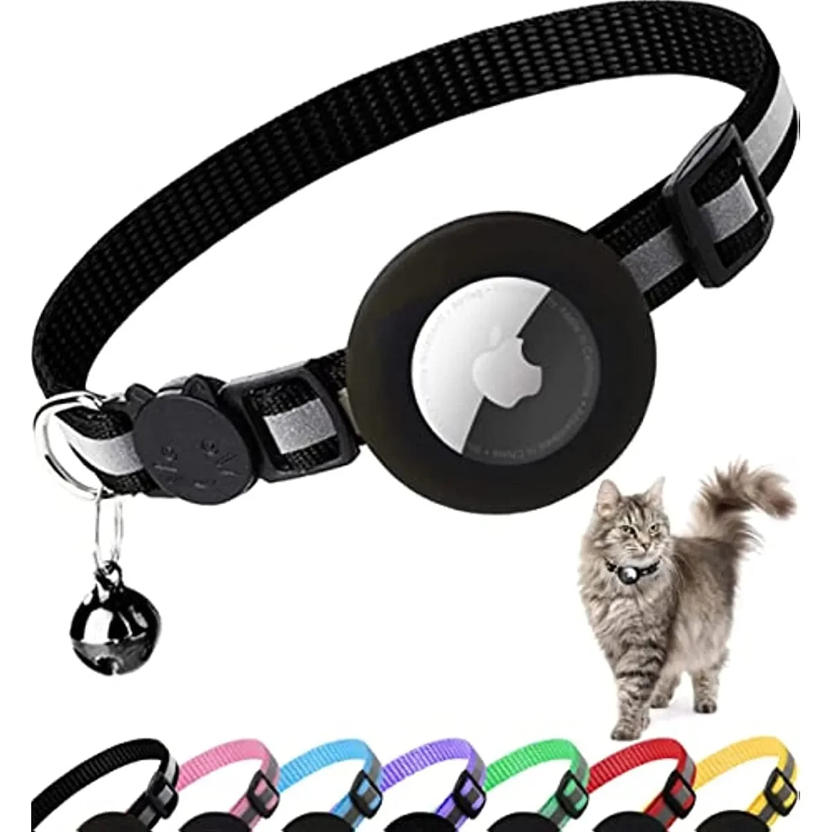 Reflective Dog Collar with Apple AirTag - The Canine Cart