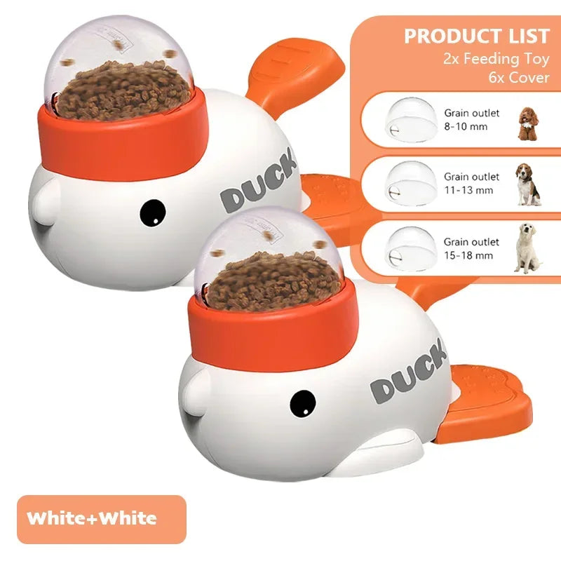 Interactive Cartoon Duck Puzzle Feeder Toy for Dogs - The Canine Cart