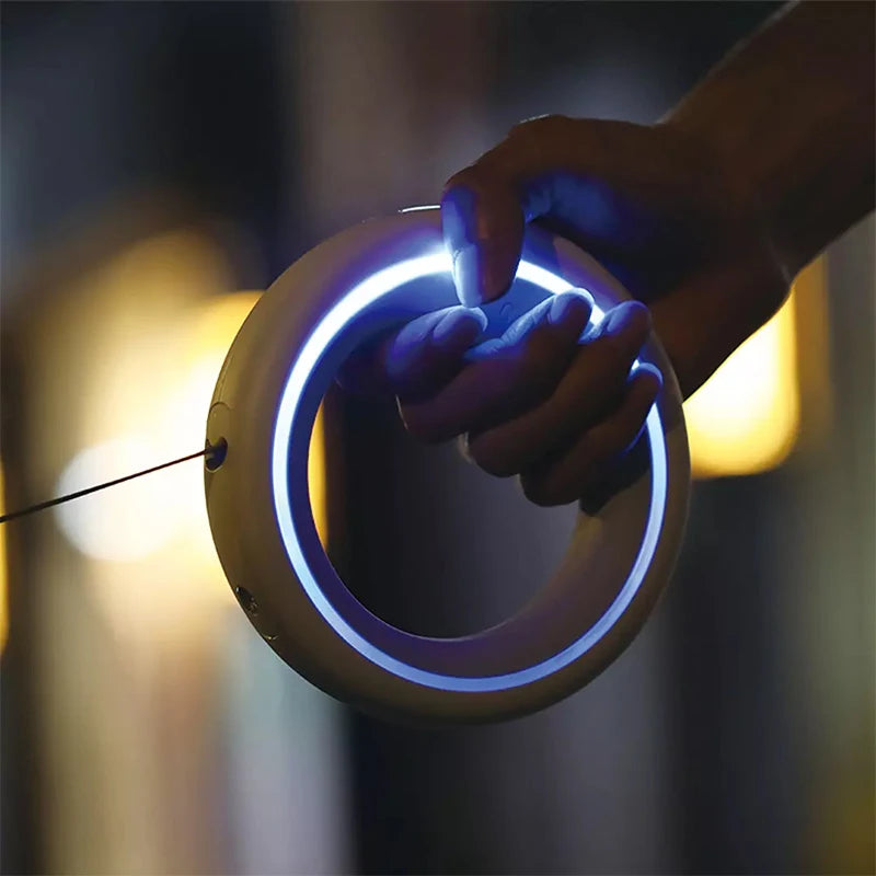UFO Retractable Dual Leash with LED Light - The Canine Cart