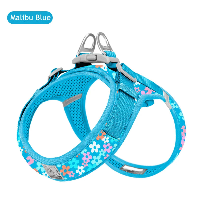 Adjustable Floral Dog Harness - The Canine Cart