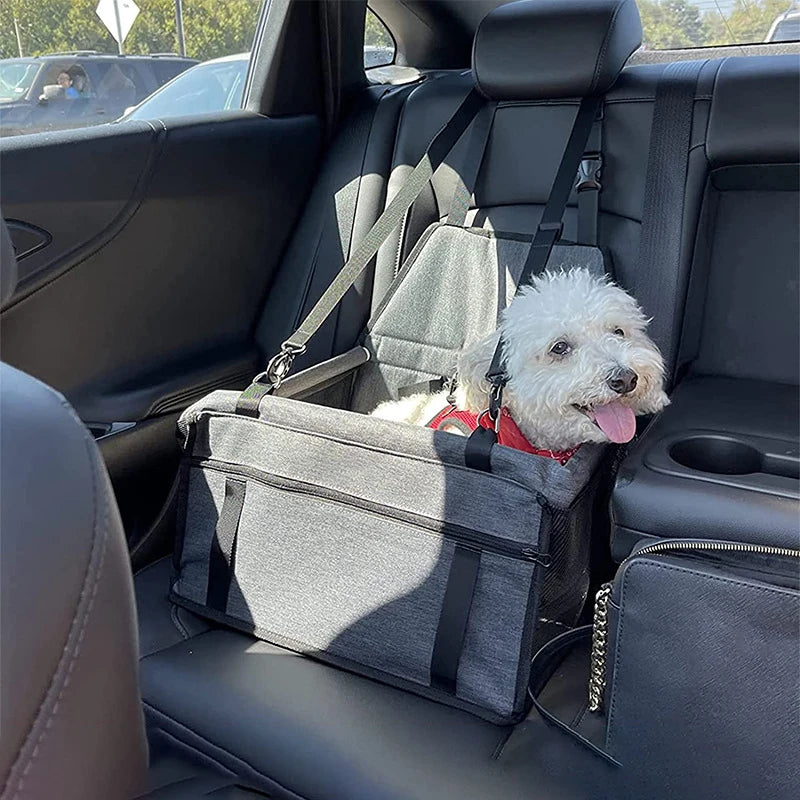 Premium Pet Car Seat with Safety Straps - The Canine Cart