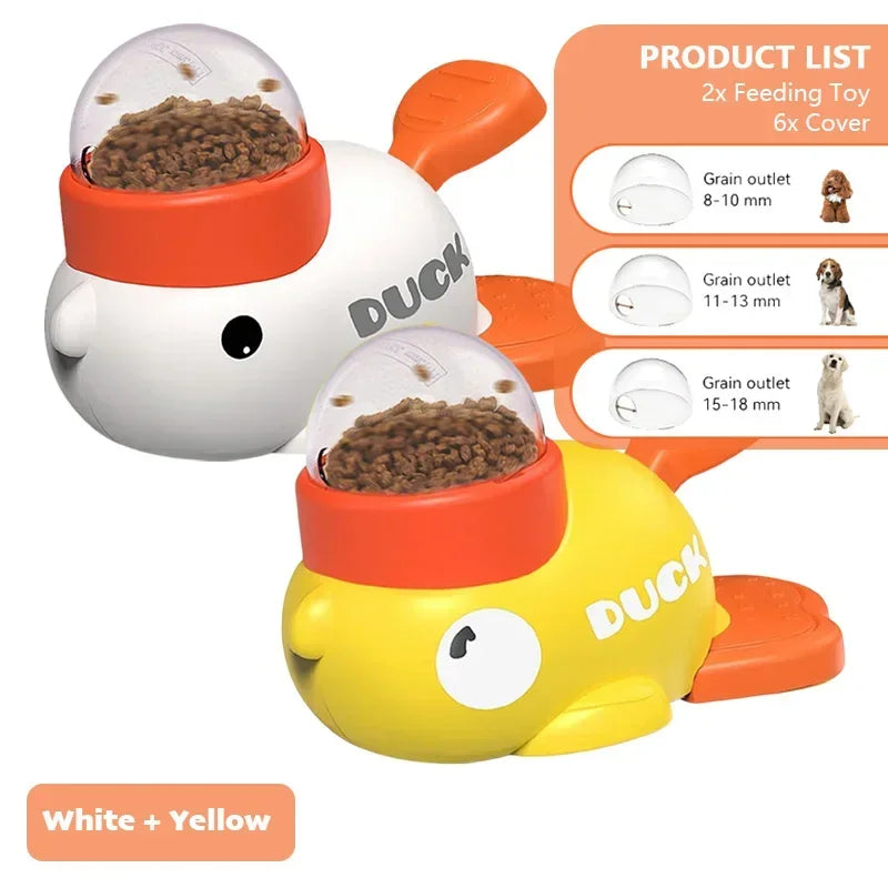 Interactive Cartoon Duck Puzzle Feeder Toy for Dogs - The Canine Cart