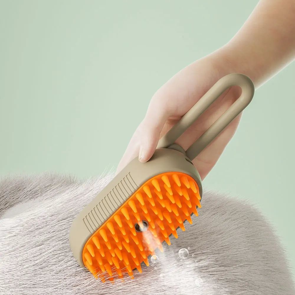 3-in-1 Electric Steam Brush for Dogs - The Canine Cart