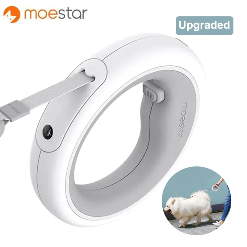 UFO Retractable Dual Leash with LED Light - The Canine Cart