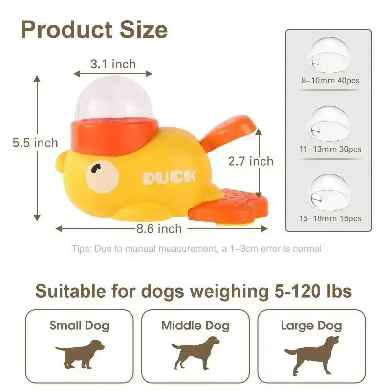 Interactive Cartoon Duck Puzzle Feeder Toy for Dogs - The Canine Cart