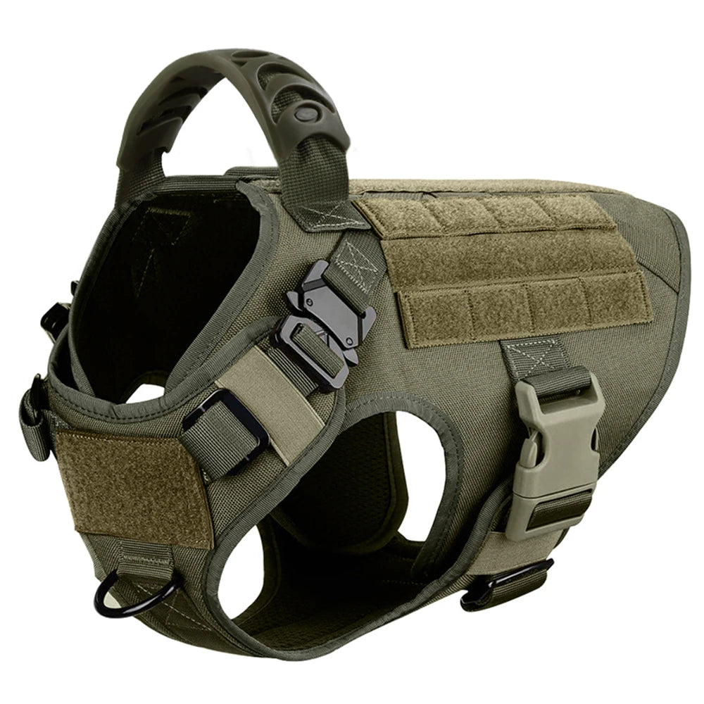 Tactical Dog Harness with Molle Pouches - The Canine Cart