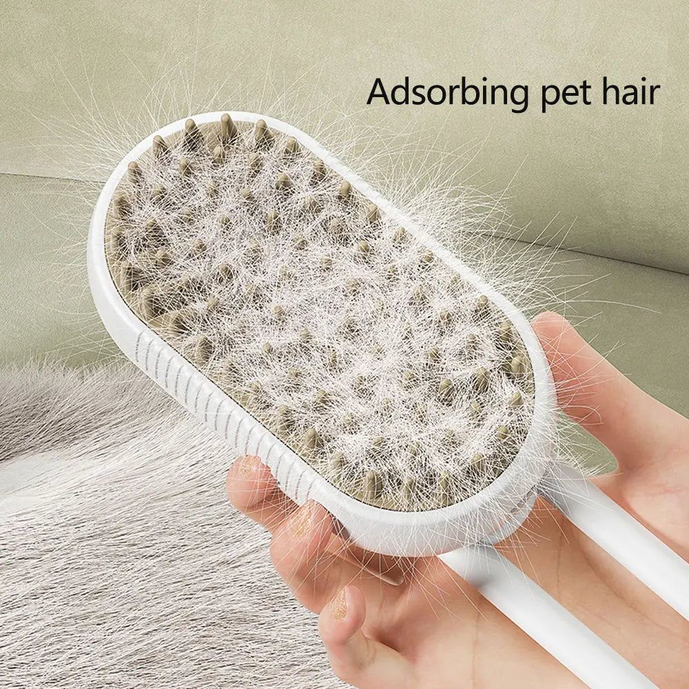 3-in-1 Electric Steam Brush for Dogs - The Canine Cart