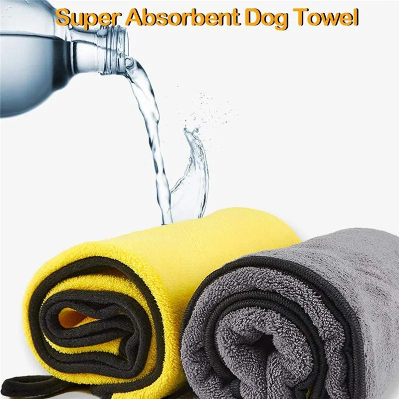 Soft Microfiber Dog Bath Towel - The Canine Cart