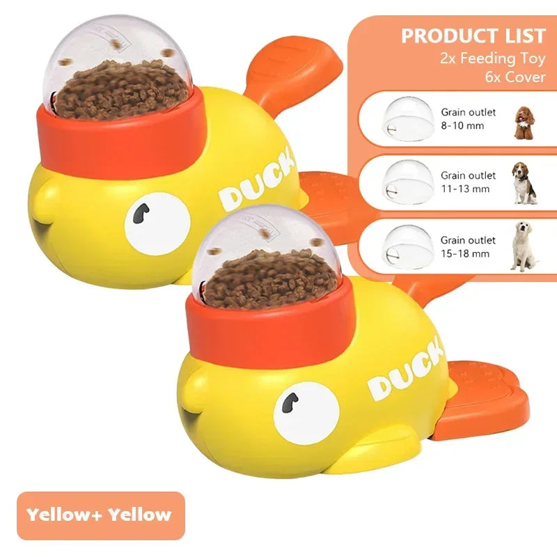 Interactive Cartoon Duck Puzzle Feeder Toy for Dogs - The Canine Cart