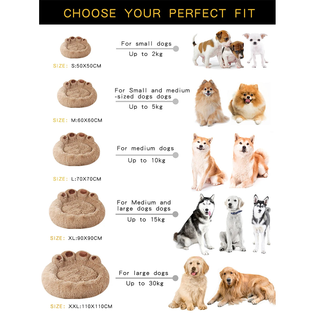 Fluffy Plush Dog Bed - The Canine Cart