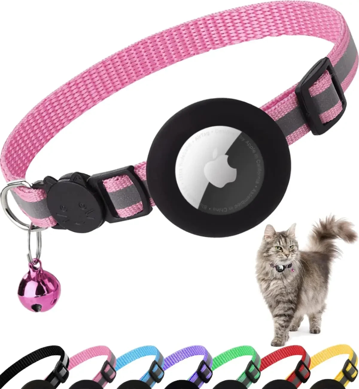 Reflective Dog Collar with Apple AirTag - The Canine Cart