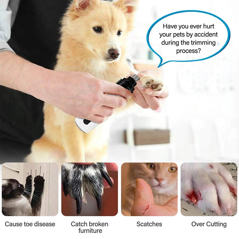 Rechargeable Electric Dog Nail Grinder - The Canine Cart
