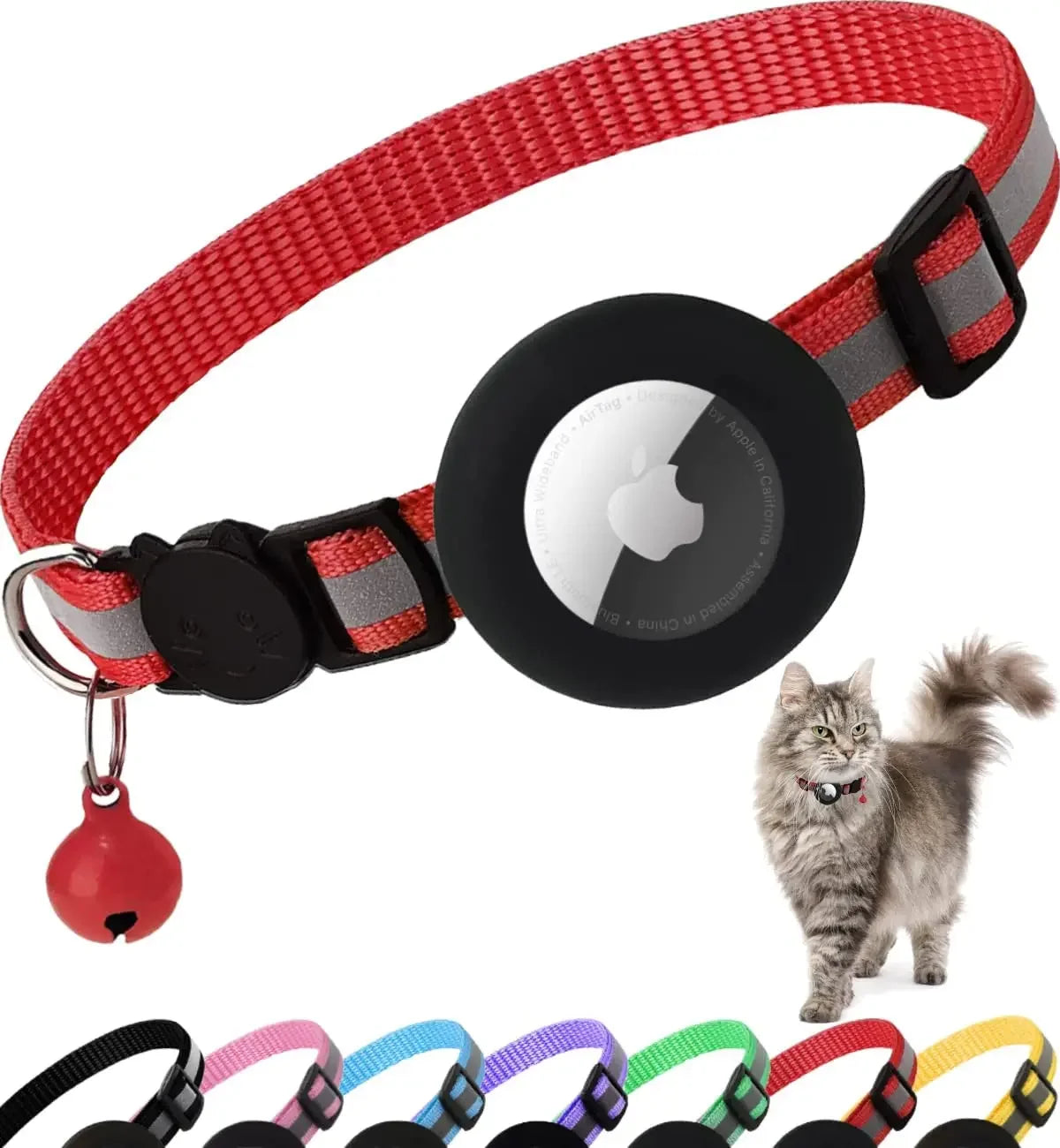 Reflective Dog Collar with Apple AirTag - The Canine Cart