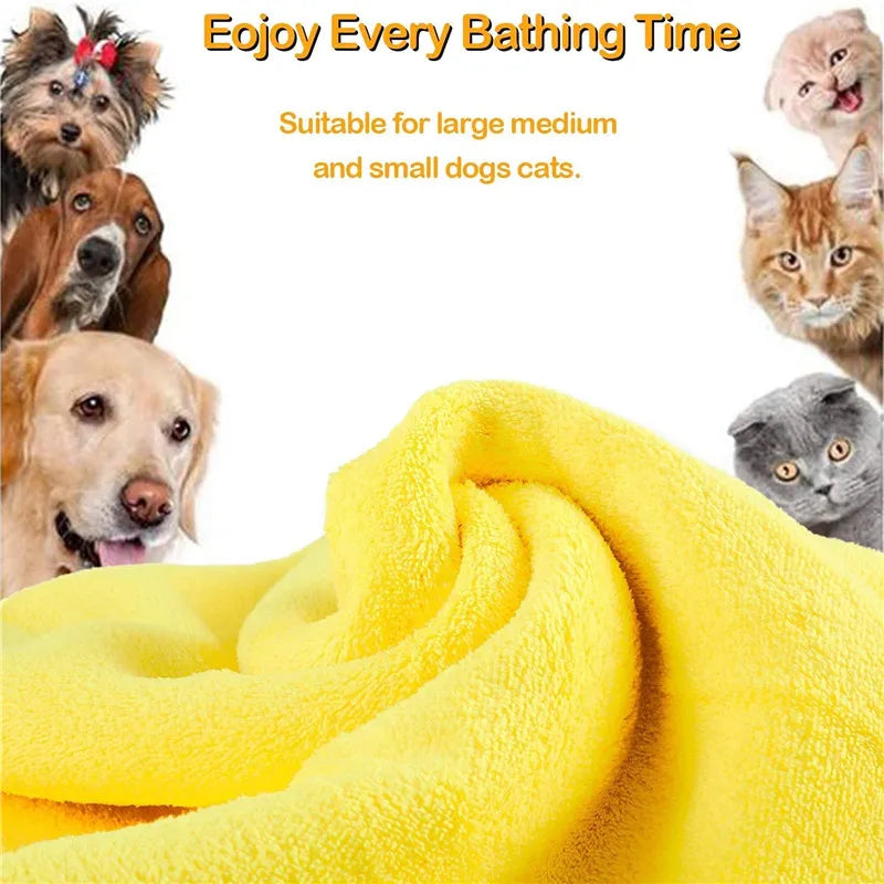 Soft Microfiber Dog Bath Towel - The Canine Cart
