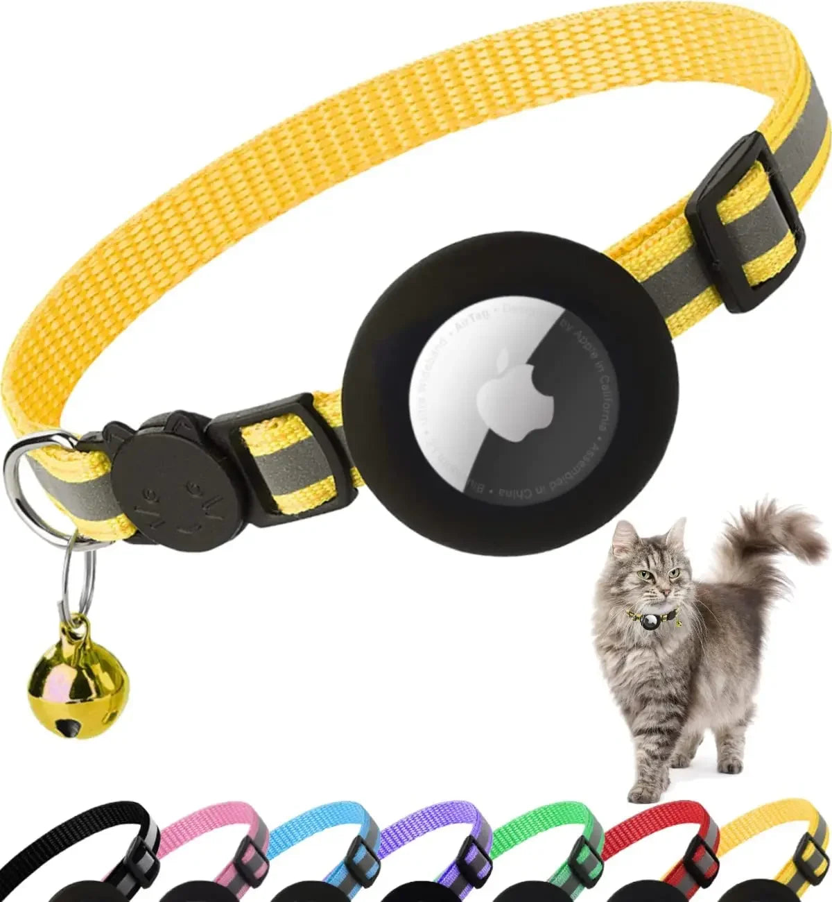 Reflective Dog Collar with Apple AirTag - The Canine Cart