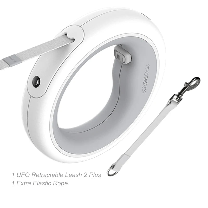 UFO Retractable Dual Leash with LED Light - The Canine Cart