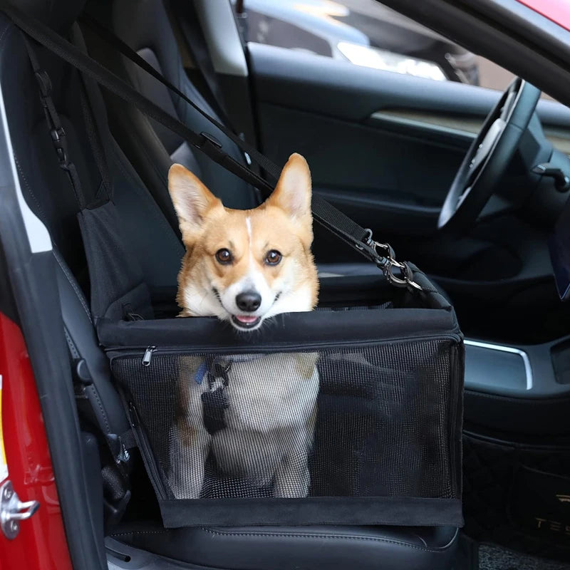 Premium Pet Car Seat with Safety Straps - The Canine Cart