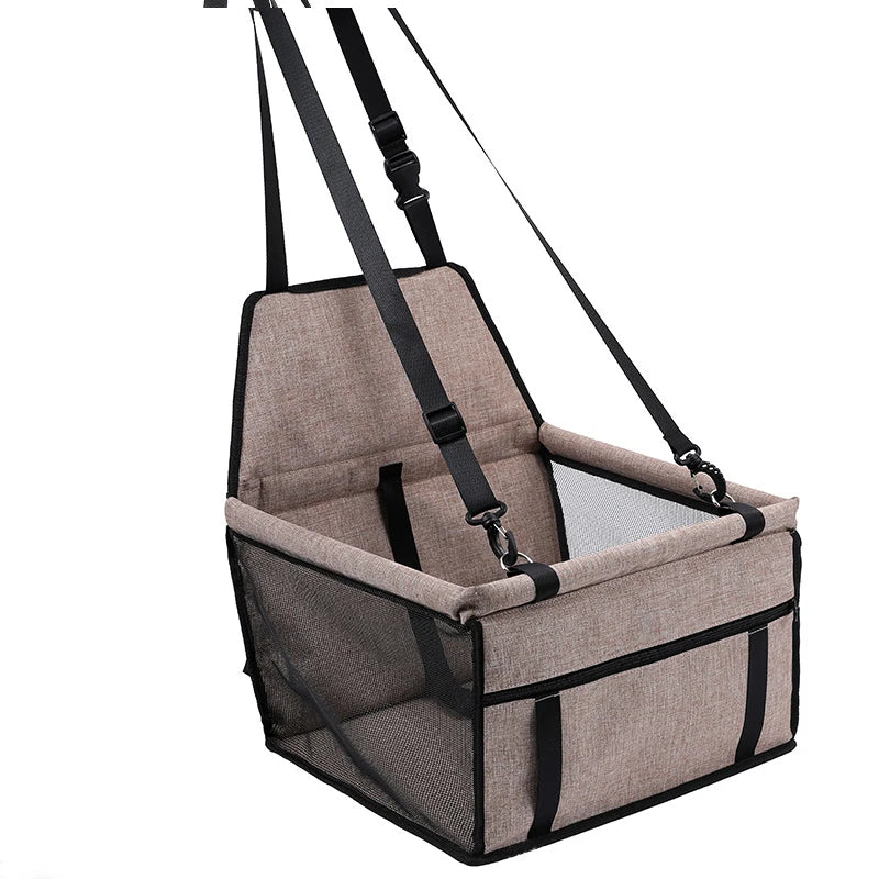 Premium Pet Car Seat with Safety Straps - The Canine Cart