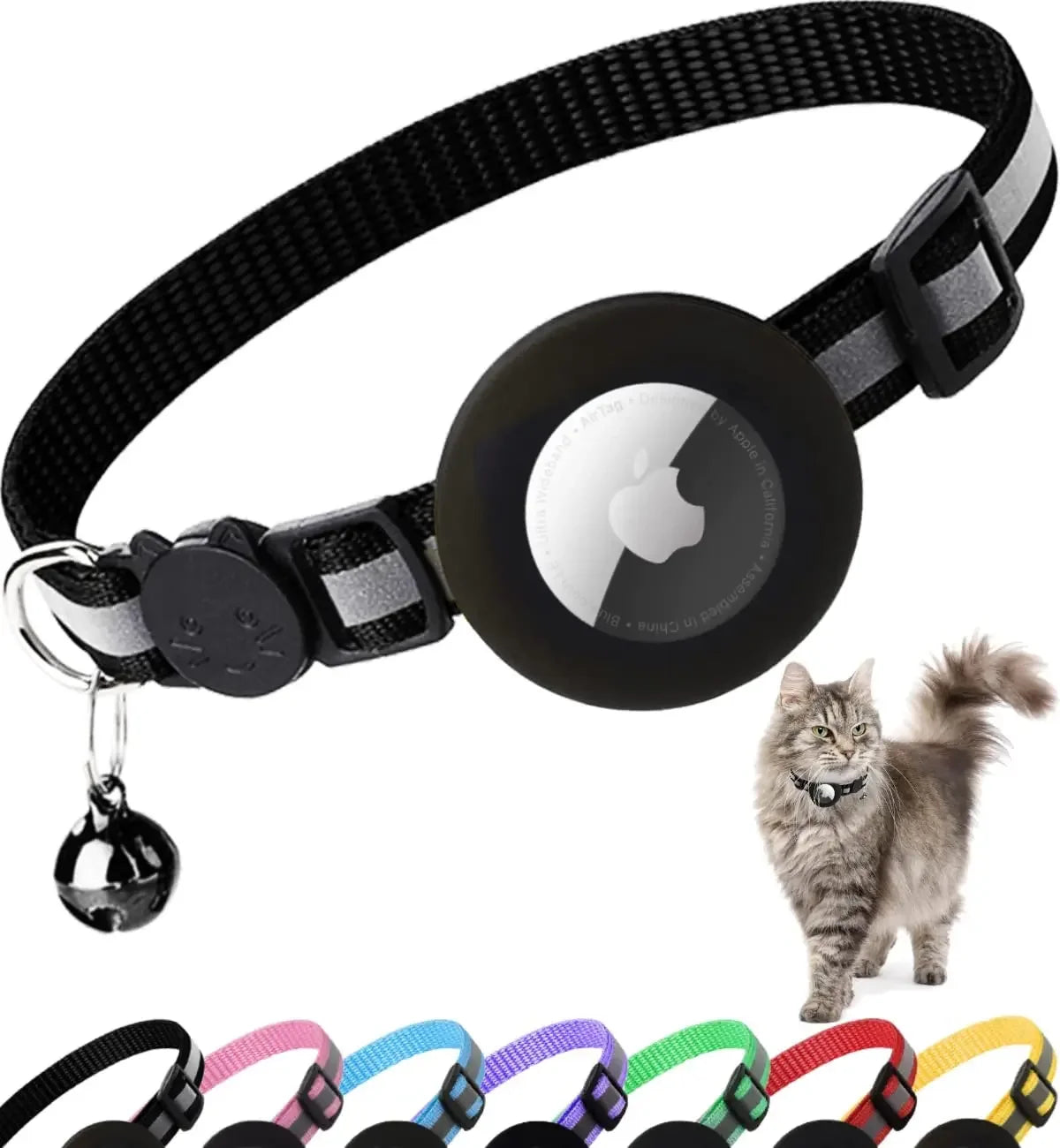 Reflective Dog Collar with Apple AirTag - The Canine Cart