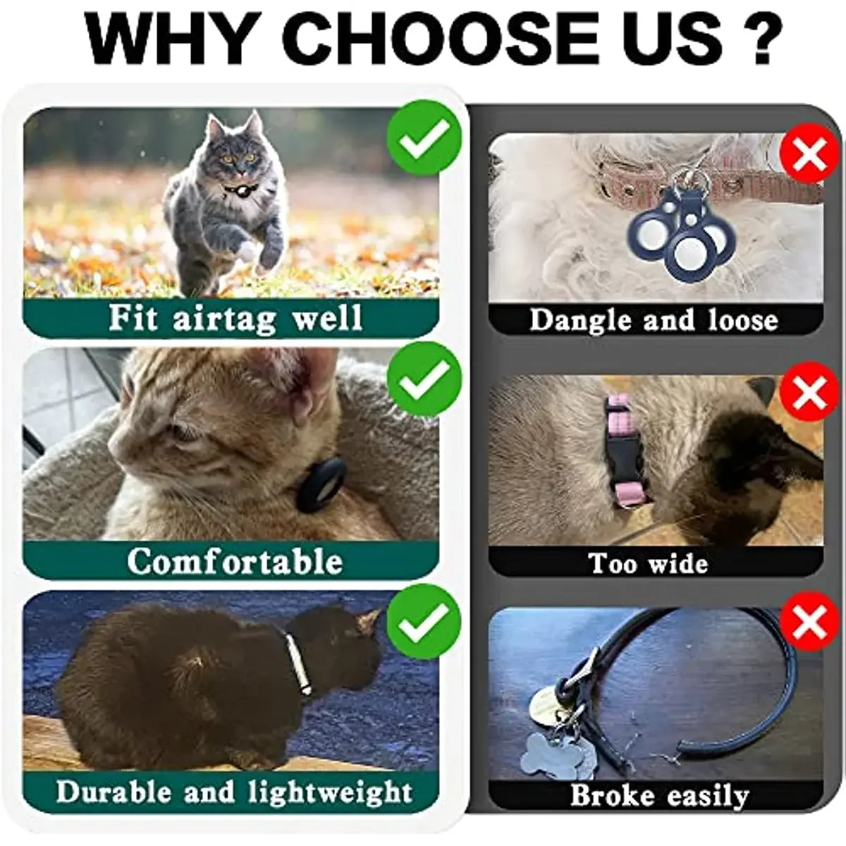 Reflective Dog Collar with Apple AirTag - The Canine Cart