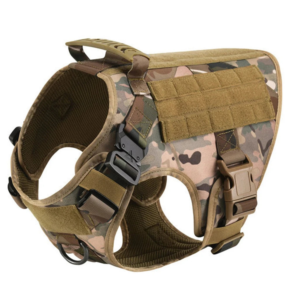 Tactical Dog Harness with Molle Pouches - The Canine Cart