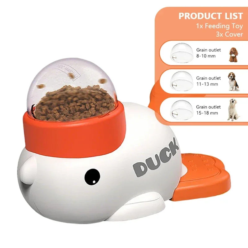Interactive Cartoon Duck Puzzle Feeder Toy for Dogs - The Canine Cart