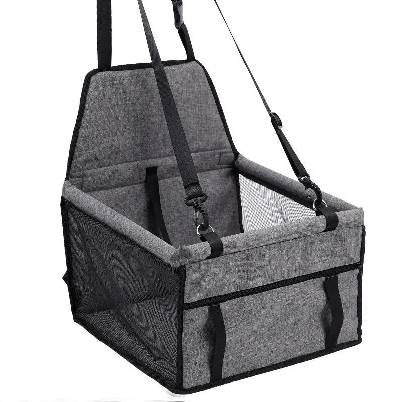 Premium Pet Car Seat with Safety Straps - The Canine Cart