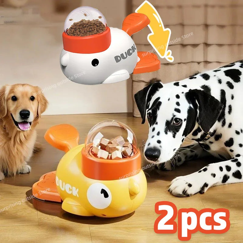 Interactive Cartoon Duck Puzzle Feeder Toy for Dogs - The Canine Cart