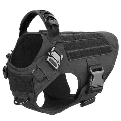 Tactical Dog Harness with Molle Pouches - The Canine Cart