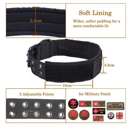 Reflective Tactical Dog Collar - The Canine Cart