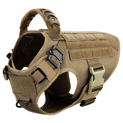 Tactical Dog Harness with Molle Pouches - The Canine Cart