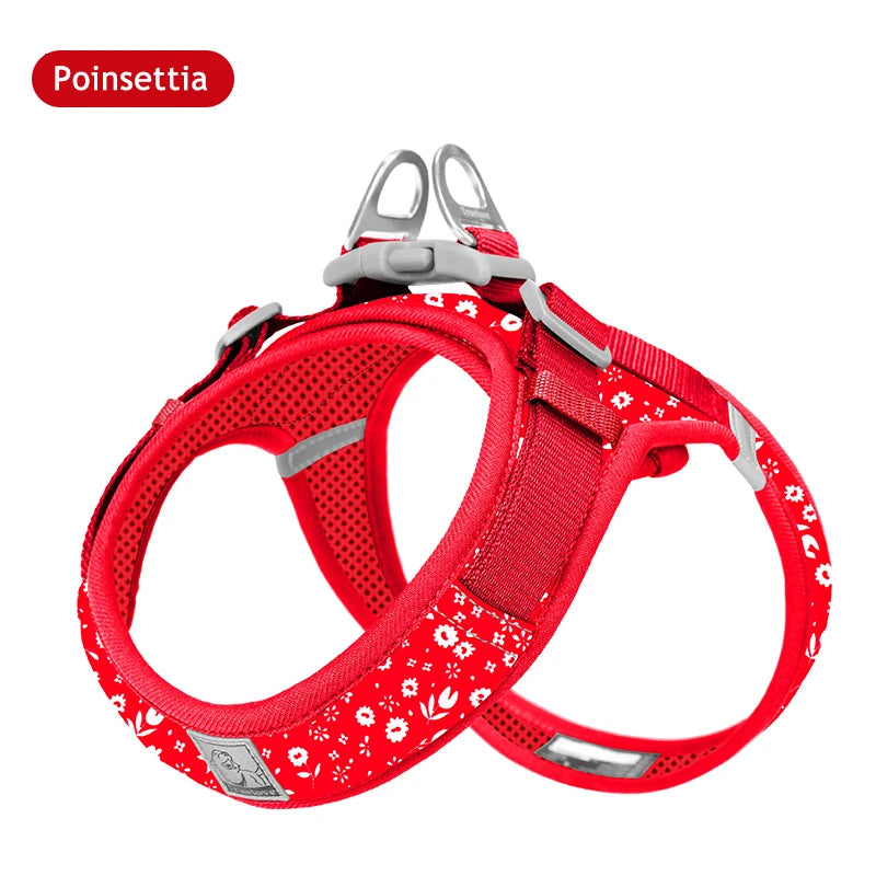 Adjustable Floral Dog Harness - The Canine Cart