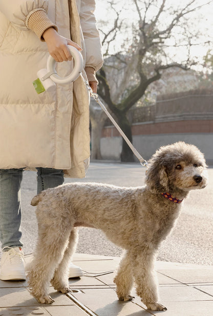 UFO Retractable Dual Leash with LED Light - The Canine Cart