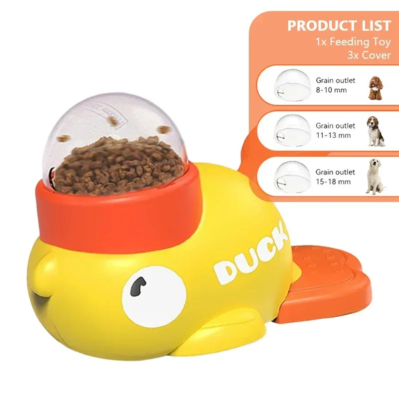 Interactive Cartoon Duck Puzzle Feeder Toy for Dogs - The Canine Cart