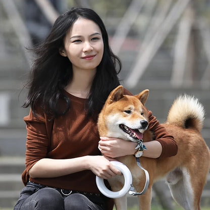 UFO Retractable Dual Leash with LED Light - The Canine Cart