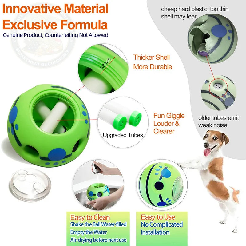 Interactive Giggle Ball for Small Dogs - The Canine Cart