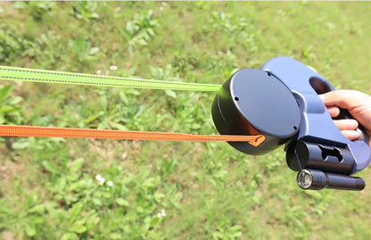 360° Reflective Dual Dog Leash with LED Light - The Canine Cart
