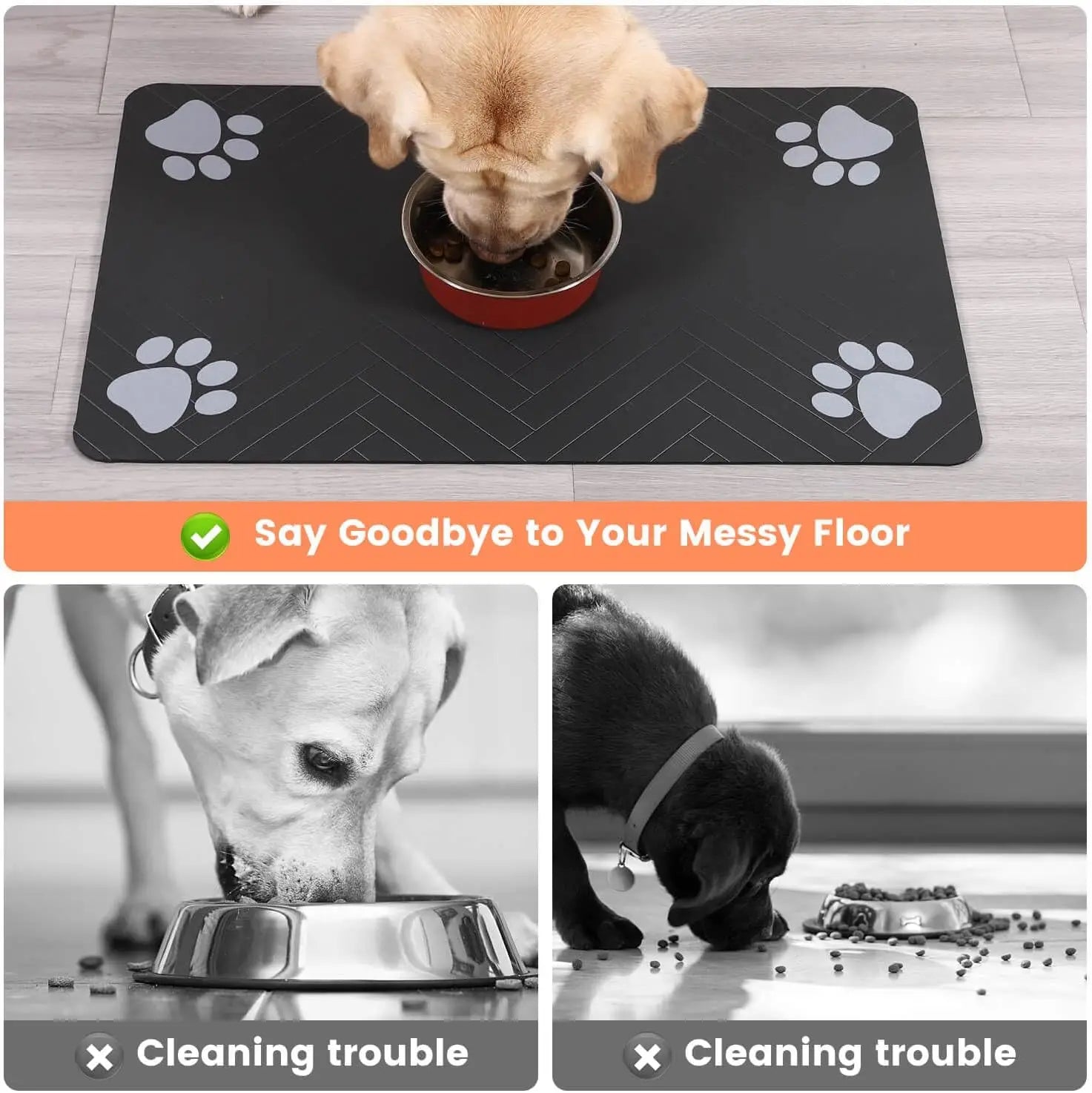Waterproof Pet Feeding Mat for Dogs - The Canine Cart