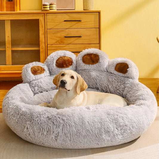 Fluffy Plush Dog Bed - The Canine Cart
