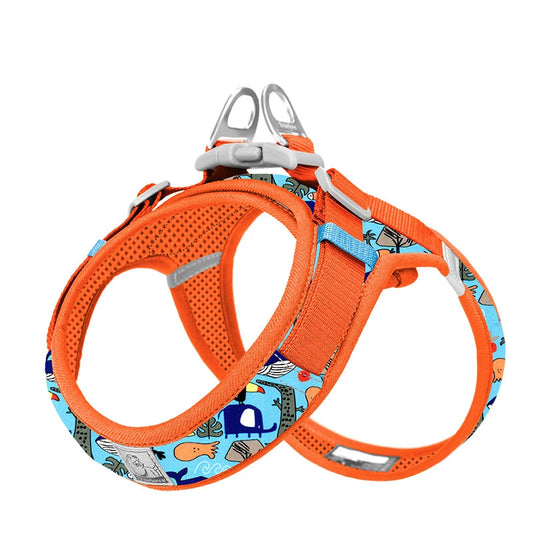 Adjustable Floral Dog Harness - The Canine Cart